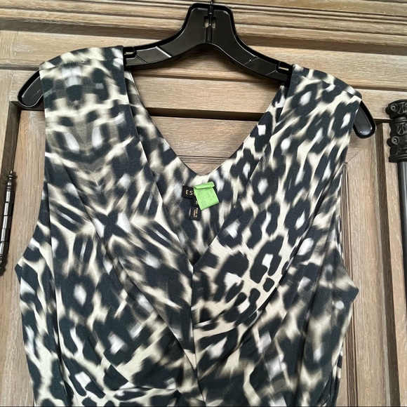 Escada blouse tank animal print rouched medium - Picture 5 of 14